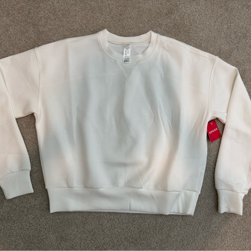 NWT SPANX AirEssentials Crewneck - xs Powder